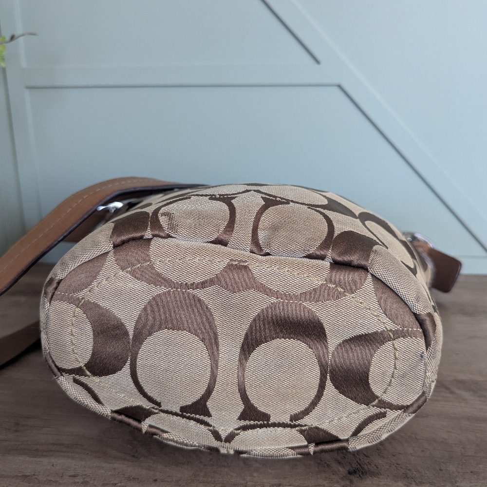 Coach Signature Bleecker Bucket Crossbody Bag - Picture 8 of 12